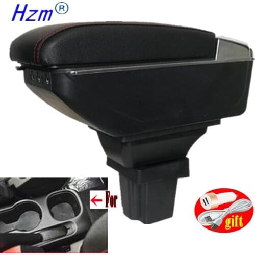 For Chevrolet Novo Prisma Armrest For Chevrolet Onix Prisma Interior Center Console Storage Box Arm Rest USB interfac