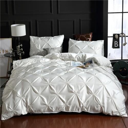 Luxury bedding Imitation silk bedding sets bed linen duvet cover set bedding bedclothes bed set multiple colors to choose from