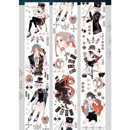 Fairy Gothic Theme2 Washi Masking Tapes Bullet Journal DIY Scrapbooking Decorative Stickers