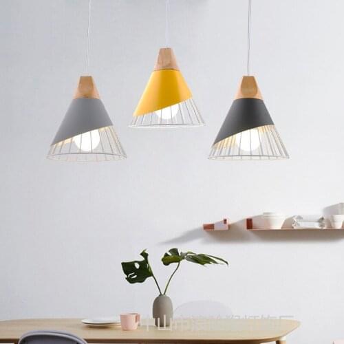 Modern personality E27 LED pendant lights black and white color hanging lamps for bedroom kitchen living room restaurant store