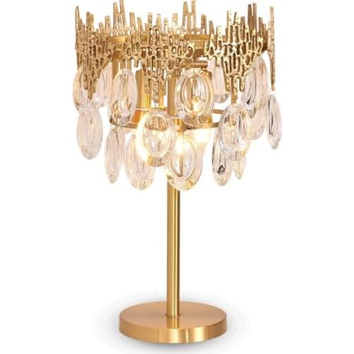Modern Luxury decoration hotel crystal pendant G9 table lamp