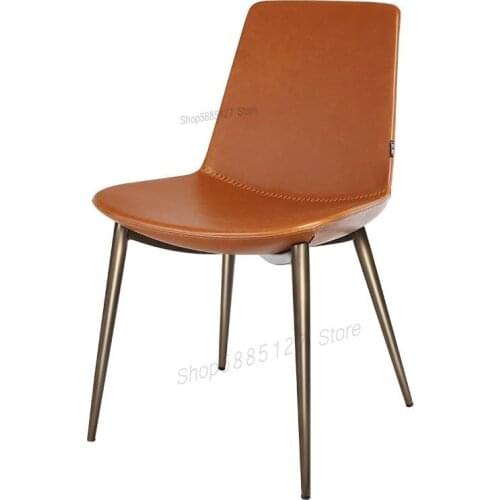 Modern Minimalist Dining Chair Fashion Home Dining Table Stool Backrest Chair Dining Seat Minimalist Gray Nordic Style Restauran