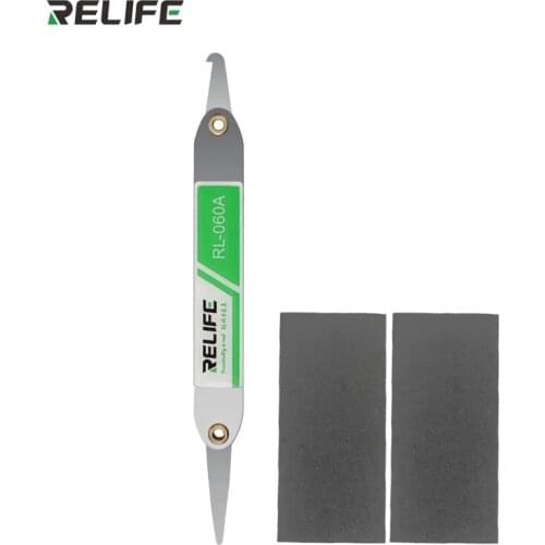 RELIFE RL-060A Ultra-thin Edge Screen Teardown Statinless Steel Pry Sheet for Models Above iPhone X Series Screen Disassembly