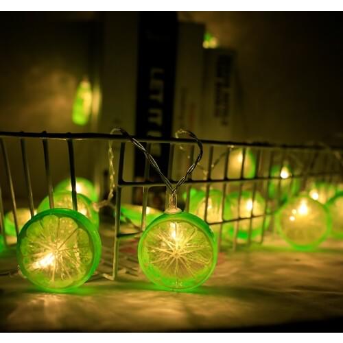 10m 6m Lemon Led Lights String Decoration Fariy Lights Garland Christmas Decorations for Home Outdoor New Year Wedding Decor