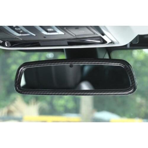 Carbon Fiber Interior Reversing Frame 2011-2017 For Land Rover Range Rover Vogue Rearview Mirror Decorative Sequin