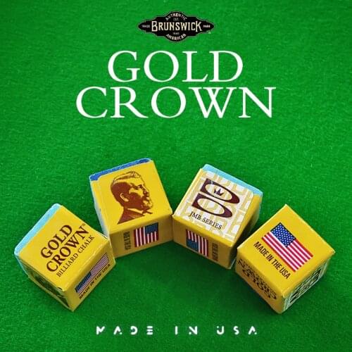 High Quality Gold Crown Chalks Professional Billiard Chalks Oily Blue Dry Green Billiards Accessories