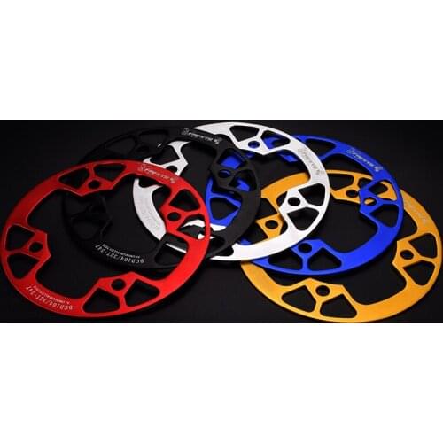 MTB Bike Chainwheel Protection Plate Bicycle Crankset 104BCD Positive Negative Gear Protector Cover Aluminum Single Disc