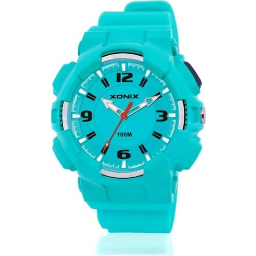 Women Sports Watch Quartz Analog LED Light Waterproof 100 Girl Sports Wristwatch Outdoor Casual Swim Watch