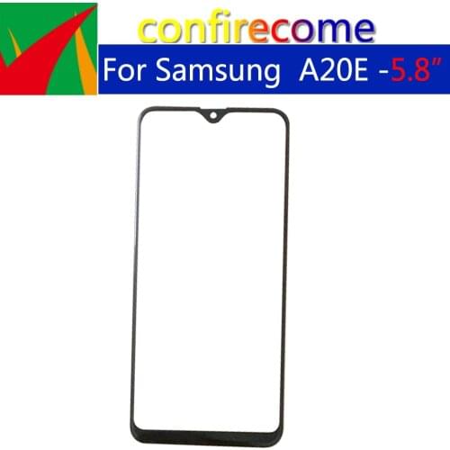10Pcs\Lot For Samsung Galaxy A20E A202F Touch Screen Front Glass Panel Digitizer Front Outer Glass Touch Sensor Repair Parts