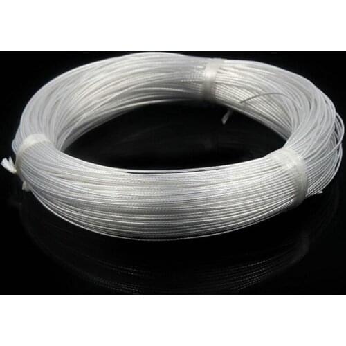 100M Silver Plated OCC Signal Tefl Wire Cable DIY For Earphone Headphone Signal Line Repair Wire Dia 1MM
