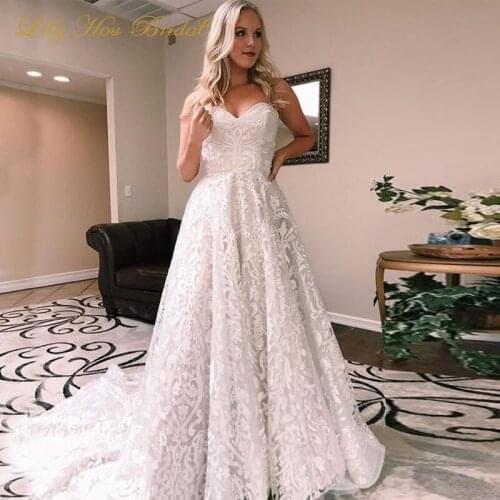 2020 Vintage Lace Wedding Dress Sweetheart Sleeveless Wedding Bride Custom Dress Bridal Gowns