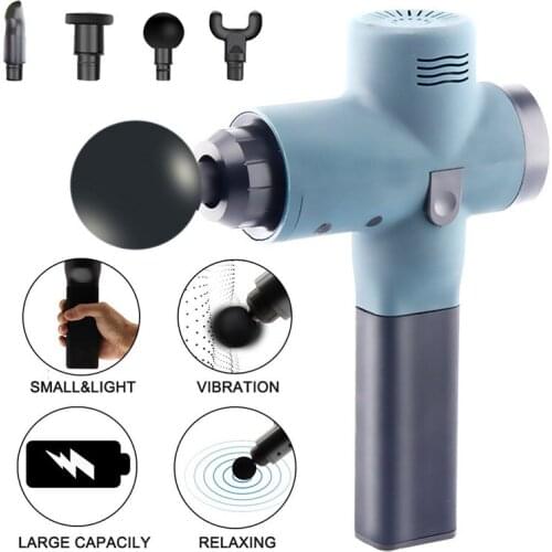 2600mAh Percussion Massage Gun 5 Speeds Handheld Deep Tissue Muscle Vibration Body Relax Therapy Massager With UK Adapter