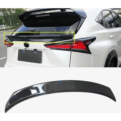 CEYUSOT FOR Accessories Carbon Fiber Spoiler Lexus NX Series NX200 NX300 NX300h Rear Window Spoiler Car Trunk Wing Tail 2017-20