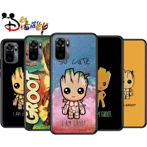 Marvel Groot Art for Xiaomi Redmi Note 10 10S 9 9T 9S 9Pro Max 8T 8Pro 8 7 6 5 Pro 5A 4X 4 Soft Black Phone Case