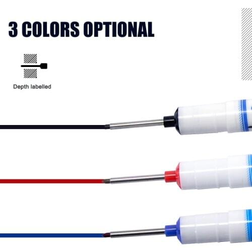 Long Head Markers Bathroom Woodworking Decoration Multi-purpose Deep Hole Marker Pens SP99