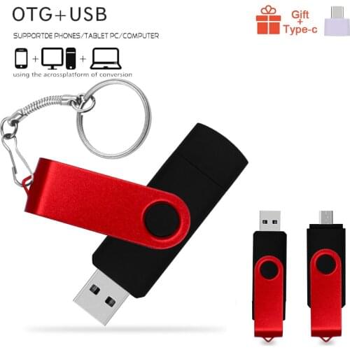 High Speed 3 IN 1 Type-C USB 2.0 Flash Drives Pendrive Usb Key OTG USB Flash Drive 2.0 64GB 32GB 16GB 128GB Pen Driver Cle USB