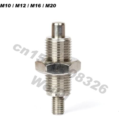 Indexing plungers,VCN222, without knob, all stainless steel, return type , fine thread M10 M12 M16 M20