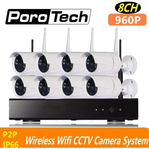 960P wifi cctv kits 8ch wirelsss IP Video Security CCTV Camera NVR Kits outdoor indoor Security Surveillance Set cascade mode
