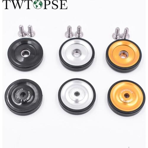 TWTOPSE Bicycle Easywheel For Brompton Folding Bike Cycling Aluminum Alloy Super Lightweight 26g Wheel Part Easy wheel EZwheel