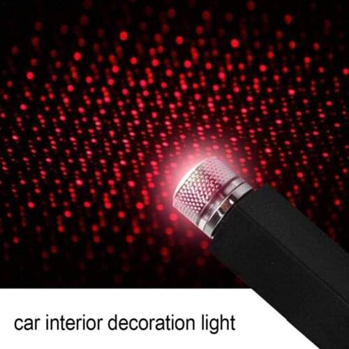 Mini LED Car Roof Star Night Light Projector Atmosphere USB Decor Lamp Adjustable Light Interior Decorative Galaxy Lamp Car F6N1