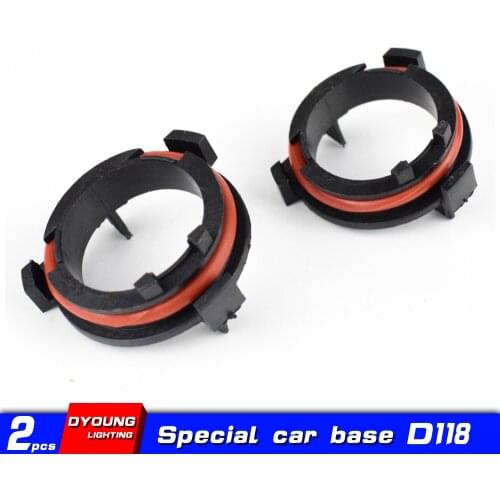 For Opel H7 Adapter For Mazda Honda CRV Headlight Holder Car Goods Led Bulb Socket Lamp Base D118 2Pcs Dyoung Factory Offering