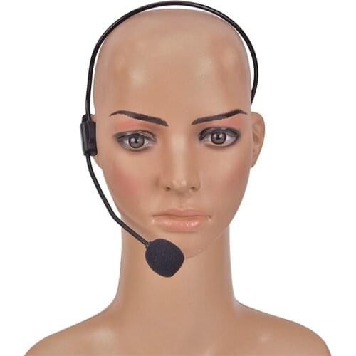 Draagbare Headset Microfoon Wired 3.5Mm Moving Coil Oortelefoon Dynamische Jack Mic Voor Luidspreker Gids Onderwijs Lezing New