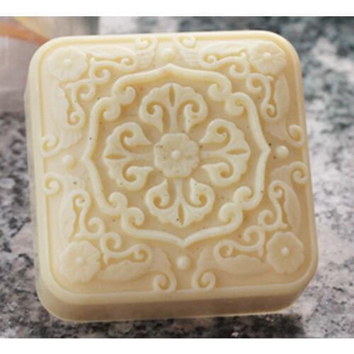 Wholesale!!!1pcs Square Lace (C551) Silicone Handmade Soap Mold Crafts DIY Mould