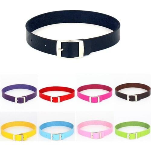 Punk Gothic Collar Necklaces Choker Belt Necklace PU Leather Choker Necklaces Goth Jewelry Wedding Bride Gift Chain Necklace