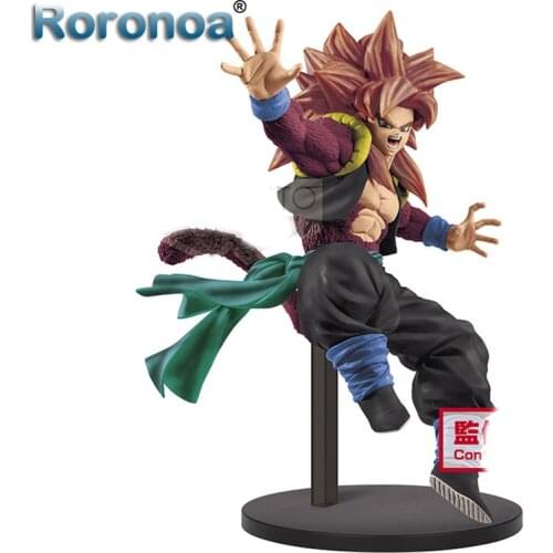 RORONOA Original Banpresto D B GT 9th ANNIVERSARY SSJ4 Gogeta PVC Action Figures Collectible Model Doll Toys Figurals Brinquedos