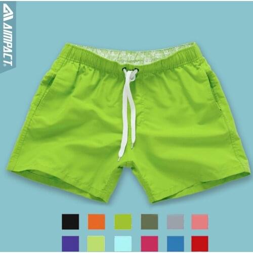 Aimpact 2Pcs/Lot Quick Drying Mens Board Shorts Sexy Beachsurf Mens Jogger Short Fashion Sexy Home Shorts for Men Trunks 2PF55