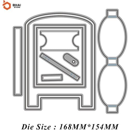 Carbon Steel Metal Cutting Die DIY 3D Display Frame Suitable for decorative Scrapbook Album Festival Card Making 2021