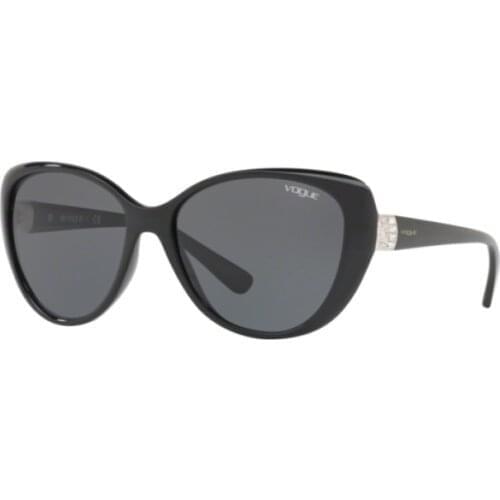 Vogue 5193SB W44/87 57 Sunglasses, Vintage Sunglasses, Black Frame, Smoked Lens, High Quality Vision, %100 UV