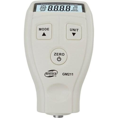 BENETECH GM211 Fe/NFe Film Coating Thickness Gauge Meter Non-magnetic Surface Paint Coatings Thickness Meter