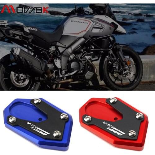 For Suzuki V-Strom 1000 DL1000 V-Strom 1000 XT 2014-2020 Motorcycle CNC Kickstand Side Stand Vergroter Plaat Extension Pad