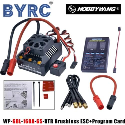 HOBBYWING waterproof 160A WP-6BL160 6S RTR Brushless Sensorless ESC Speed Controller For 1/8 heavy-duty Monster Truck