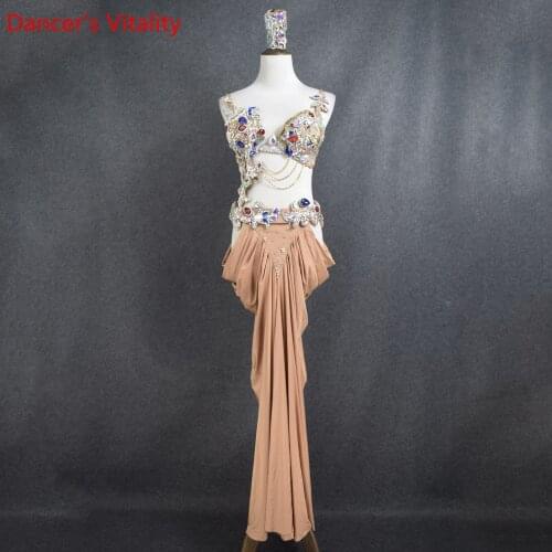 Custom made luxury diamond Latin Dance Dress Costumes for Latin American Dance Dress Professional Settings Costumes 4pcs