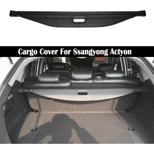 Rear Cargo Cover For Ssangyong Actyon 2006-2019 privacy Trunk Screen Security Shield shade Auto Accessories