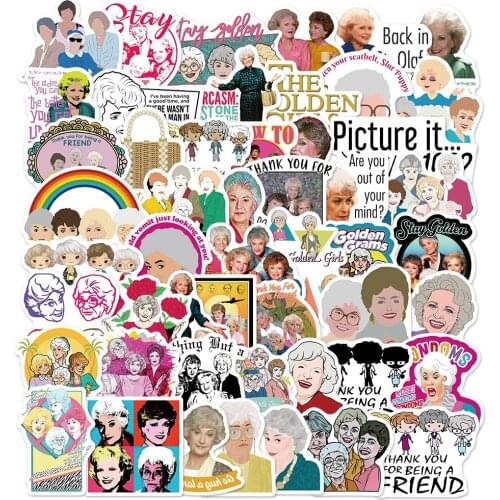 10/30/50PCS TV Series The Golden Girls Sticker For Luggage Skateboard Laptop Phone Decor Waterproof Vinly Toy Stickers