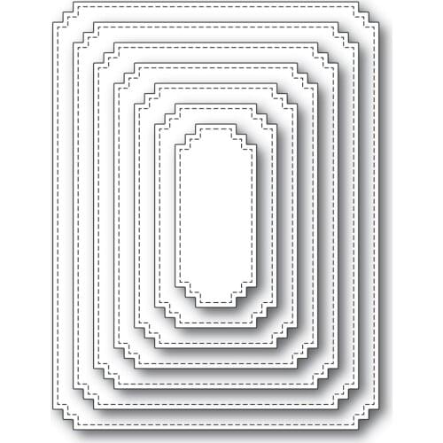 2021 AliliArts Metal Cutting Dies frame layer diy Scrapbooking Photo Album Decorative Embossing PaperCard Crafts Die