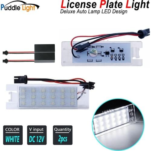 2x Canbus Error Free Led Number License Plate Light Lamp For Jeep Renegade SUV For Iveco Daily Car-Styling Rear Led White Lamps