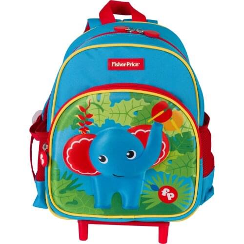 Fisher-Price 3D backpack toy baby kids girls boys Kawaii kindergarten bag trolley wallet money phone bag school bag