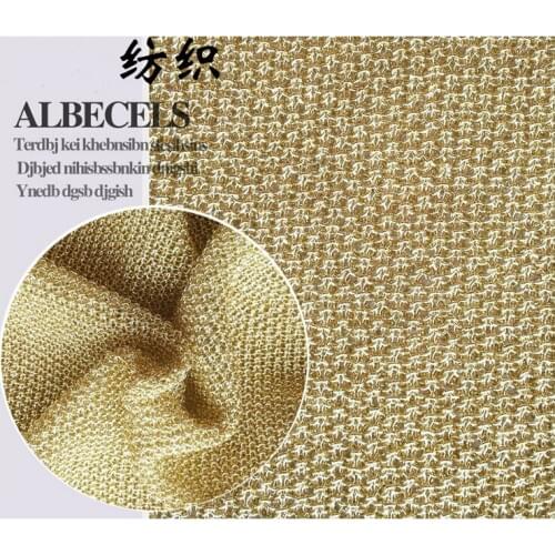 African French Lace Fabric High Quality Flax Gold Thread Knitting Fabric For Wedding Dress,Free Shipping