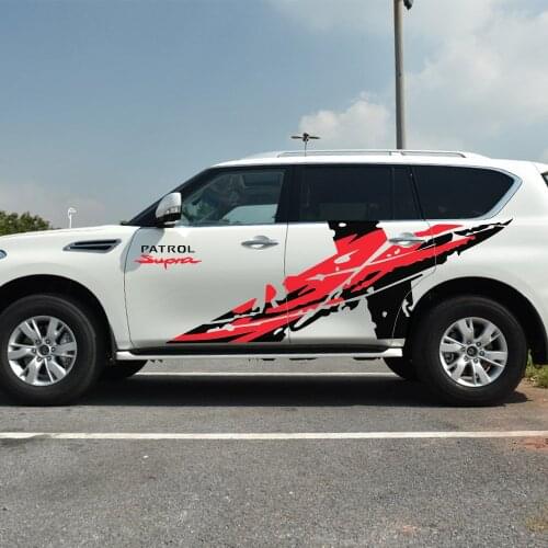 2pcs Car Side Sticker Car Side Stickers For Nissan Patrol y60 y61 y62 Auto Rearview Mirror Decal Styling Car Tuning Accessories