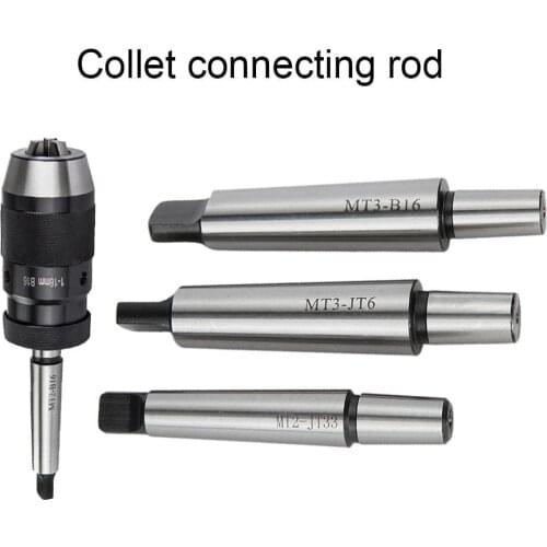 MT2-B16/JT6/JT33 Carbon Steel Collets Shank Taper Arbor CNC Machine Drill Chuck Connecting Rod Extension Milling Cutter