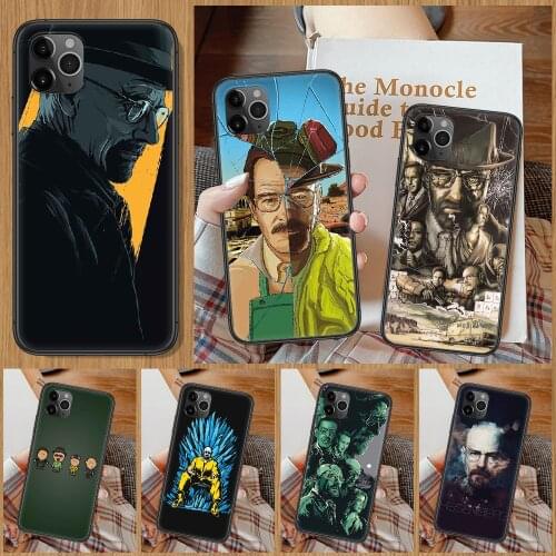 Heisenberg Breaking Bad Phone Case For iphone 5 5S SE 2 6 6S 7 8 11 12 Mini Plus X XS XR Pro Max black painting Etui luxury