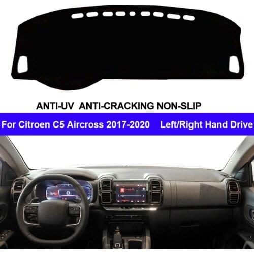 Car Auto Inner Dashboard Cover For Citroen C5 Aircross 2017 2018 2019 2020 Center Console Protector Carpet Dashmat Reduce Sun