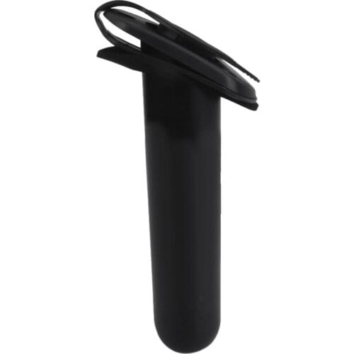 Black Flush Mount Fishing Rod Holder Cap Gasket Cover Kayak Boat Accessories