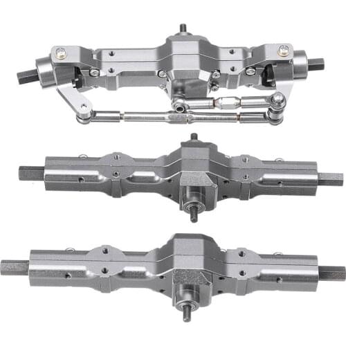 For WPL 1/16 B16 B36 6WD Replace Upgrade Front/ Rear/ Bridge Axle Part Set Truck RC Car Parts Aluminum Alloy Durable