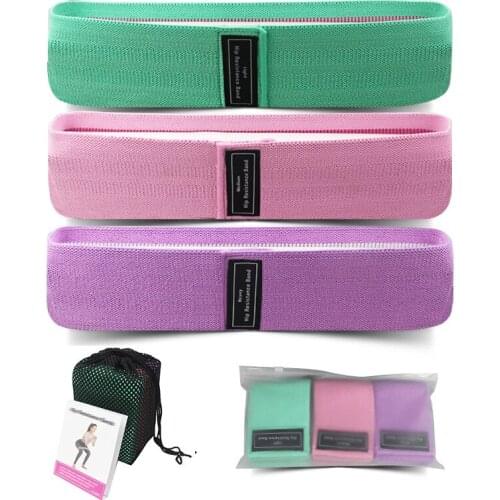 Resistance Bands Fitness Booty Bands 3-Piece Set Fitness Rubber Expander Elastic Band for Home Workout Exercise Equipment