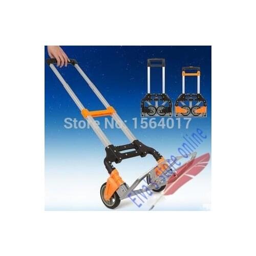 Aluminum alloy compact folding foldable hand truck trolley foldable luggage carrying shopping cart